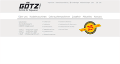 Desktop Screenshot of goetzgmbh.de